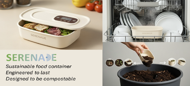 Image: conceptual image of PLA as the material for the smart container